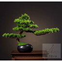 インテリアグリーン 高級模造迎客盆栽 .置物 禅意迎客盆栽装飾品 人工観葉植物