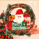 クリスマスリース クリスマス花輪 ドアリース 壁飾り 人工造花 デラックスリース