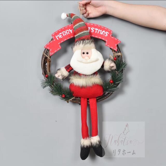 クリスマスリース クリスマス花輪 ドアリース 壁飾り 人工造花 デラックスリース