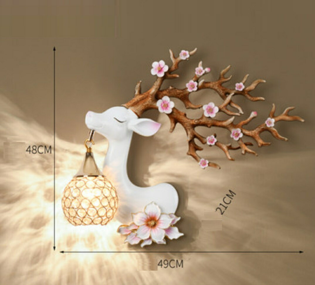 BL102水晶ガラス壁掛け照明 壁掛け灯 インテリア照明 壁掛け灯 廊下 寝室 書斎 1灯 北欧モダン 動物シリーズ