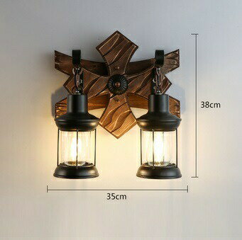 BL86-31木壁掛け照明 壁掛け灯 インテリア照明 壁掛け灯 廊下 寝室 書斎 2灯