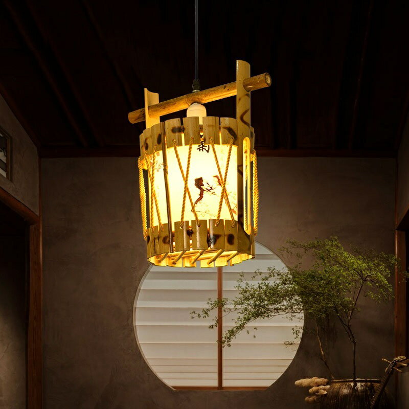 L76-1竹.籐.ペンダントライト．洋風照明　シャンデリア　北欧デザイン シーリングライト不可 天井照明 ..