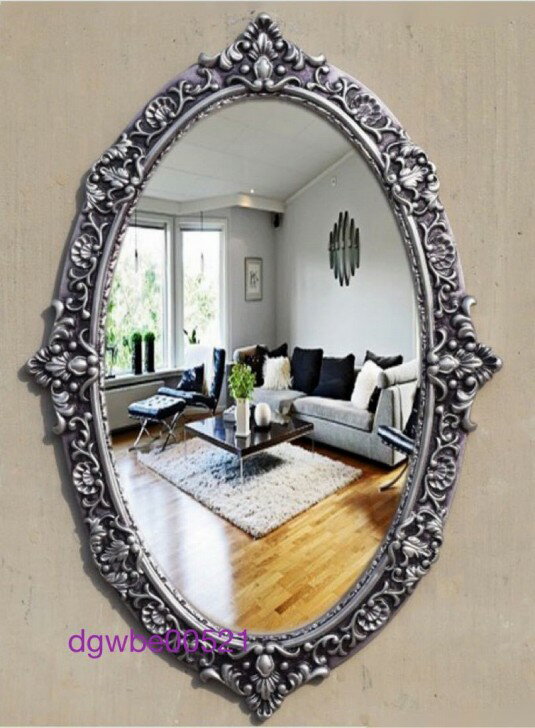 豪華鏡 アンティーク調 壁掛け鏡 壁掛け 壁掛けミラー ウォールミラー 56x85(3)