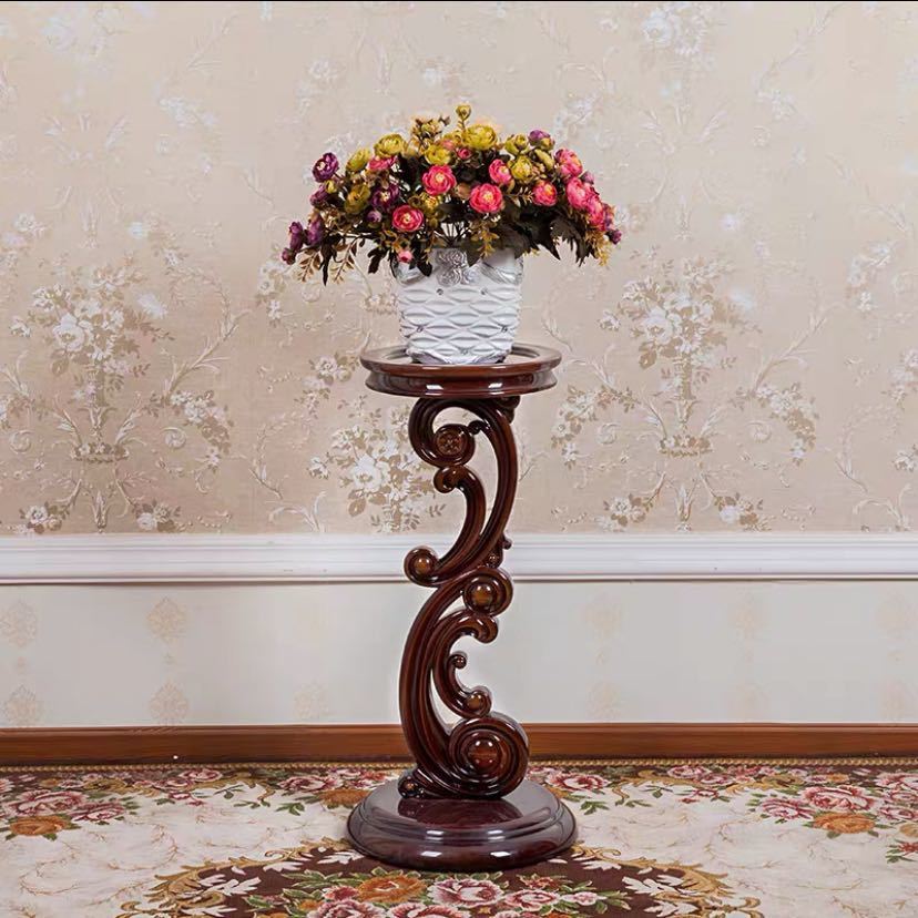 コンソールテーブル 花台 玄関テーブル 植木置き 幅30cm 高さ80cm