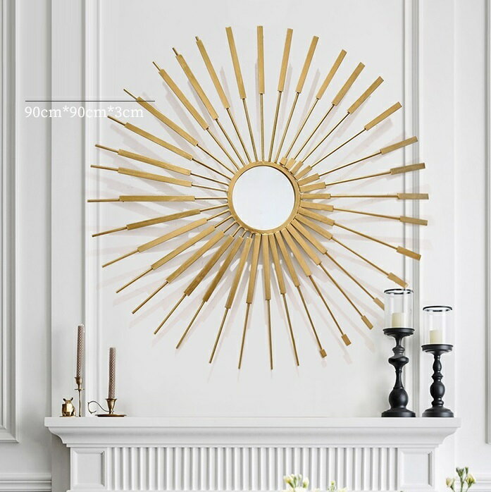 M2-2壁掛け鏡 部屋飾り 壁掛け 壁掛けミラー ウォールミラー 高級豪華鏡 鉄工芸品 洗面鏡