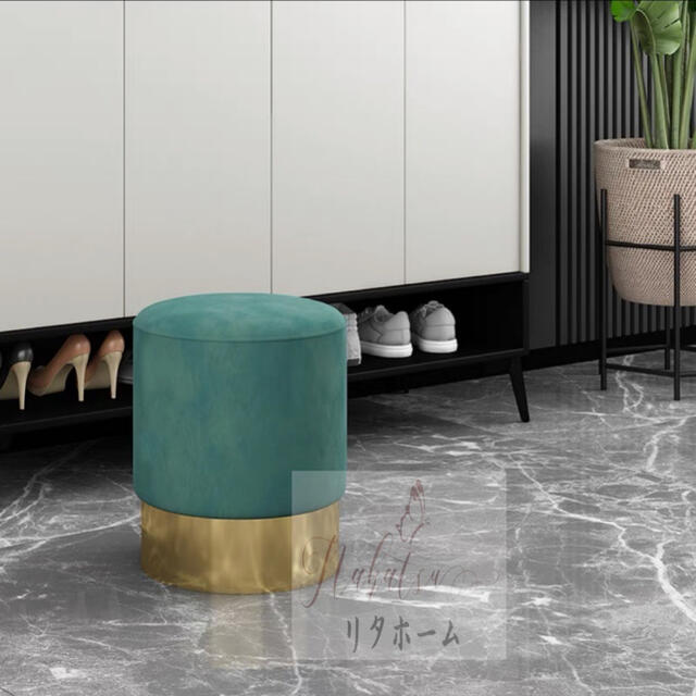 チェリーモーブブラス 35cm スツール 玄関椅子