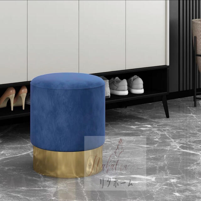 チェリーモーブブラス 35cm スツール 玄関椅子