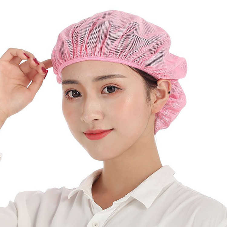 BOBDOG SHOPの通気性 食品工場 ヘアーネット 10枚入 ゴム 衛生帽 レストラン 業務用 帽子 フードファクトリー 制服 居酒屋 ラーメン屋 カフェ 和菓子屋 洗える ユニ フリーサイズ 繰り返し利用｜アングル2