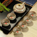 6客茶器揃 茶器セット お茶 陶器 湯呑み 急須茶器セット 立体金魚型(3)