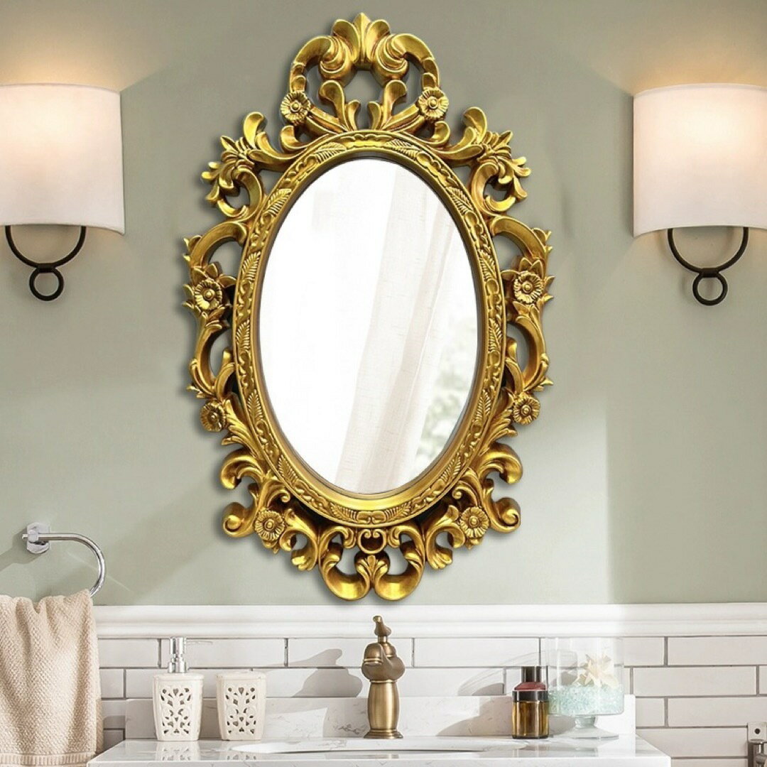高級感 豪華鏡 アンティーク調 壁掛け鏡 壁掛け ．壁掛けミラー ウォールミラー