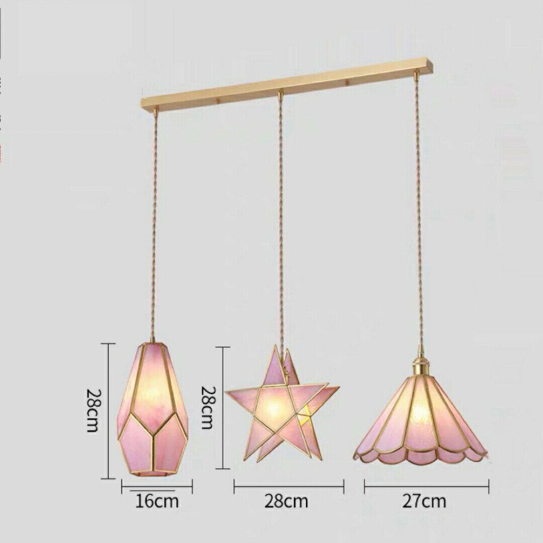 Floor Lamps - ステンドグラス．ペンダントライト豪華天井照明ステンドグラスランプ ガラス工芸品