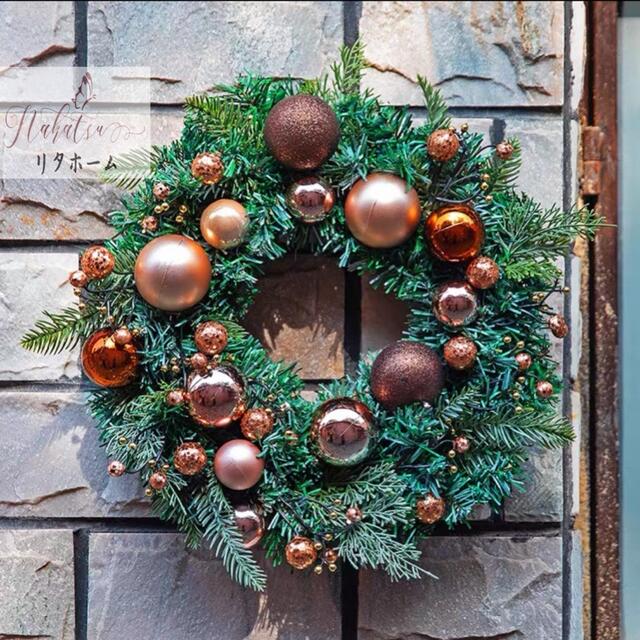 クリスマスリース クリスマス花輪 ドアリース 壁飾り 人工造花 デラックスリース