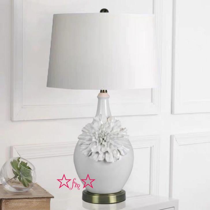 Paper Lamps - 照明スタンドライト テーブルランプ デスクライト 卓上ステンド 高級陶器スタンド 高さ72cm