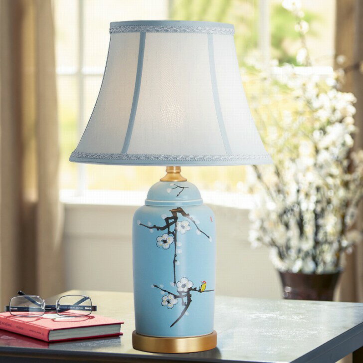 D126インテリア照明 テーブルスタンド 照明スタンド 卓上ステンド．陶器ステンド． 銅スタンド