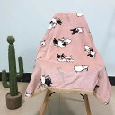 フレンチブルドッグ 犬かわいい お昼寝 超ソフトフリースブランケット毛布(3)