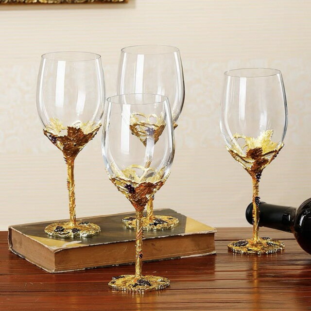 高級ワイングラス ペア★花柄レア シャンパン グラス4点