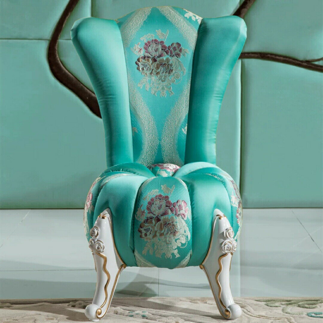 豪華 高級感1人掛けチェア デスクチェア アンティーク調家具 椅子 いす