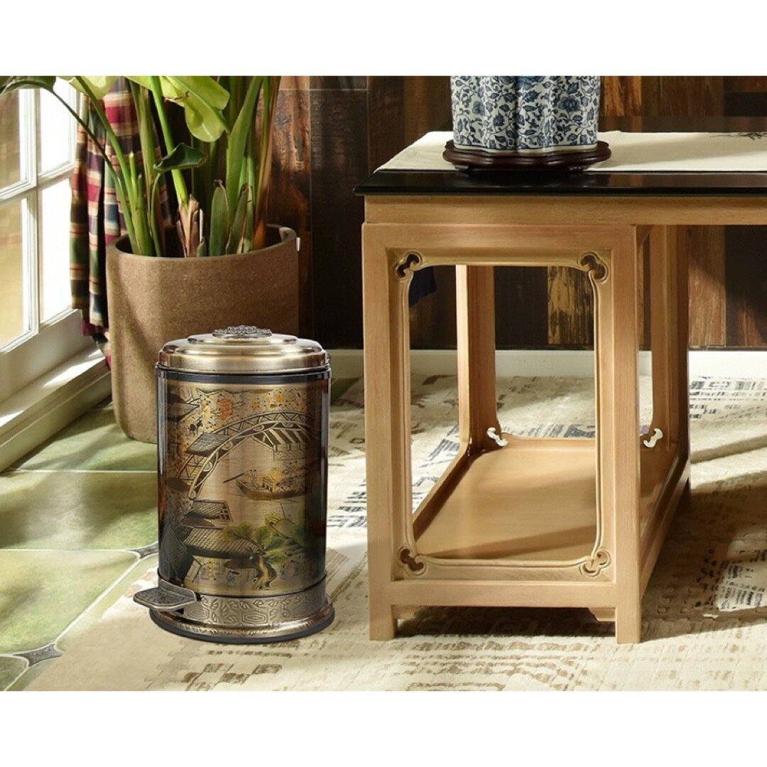 BOBDOG SHOPの高級感ゴミ箱 10L インテリア調 ステンレス製　ごみ箱　キッチン用品｜アングル3