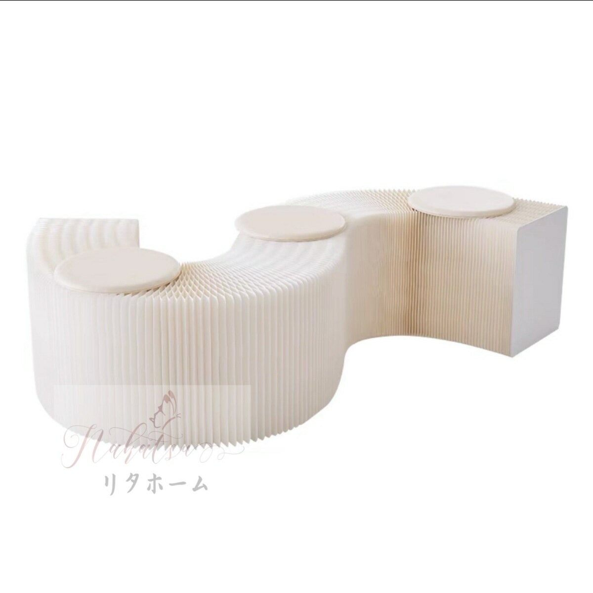 INS世界で人気な椅子 竹製 肉厚座面 北欧伸縮イス椅子 折り畳み 綺麗