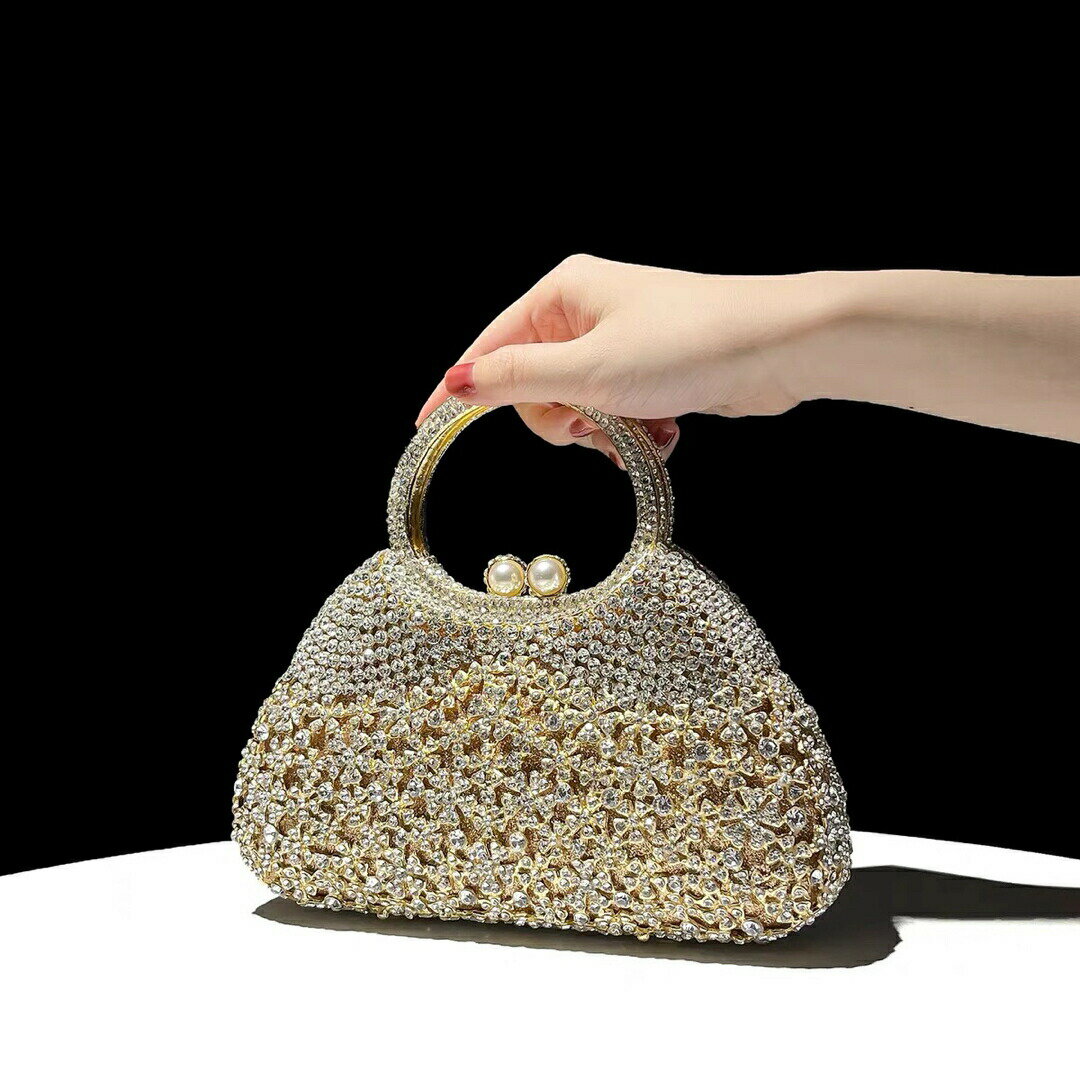 豪華パーティーバッグ キラキラ ストーンBAG 上品クラッチバッグ レディース