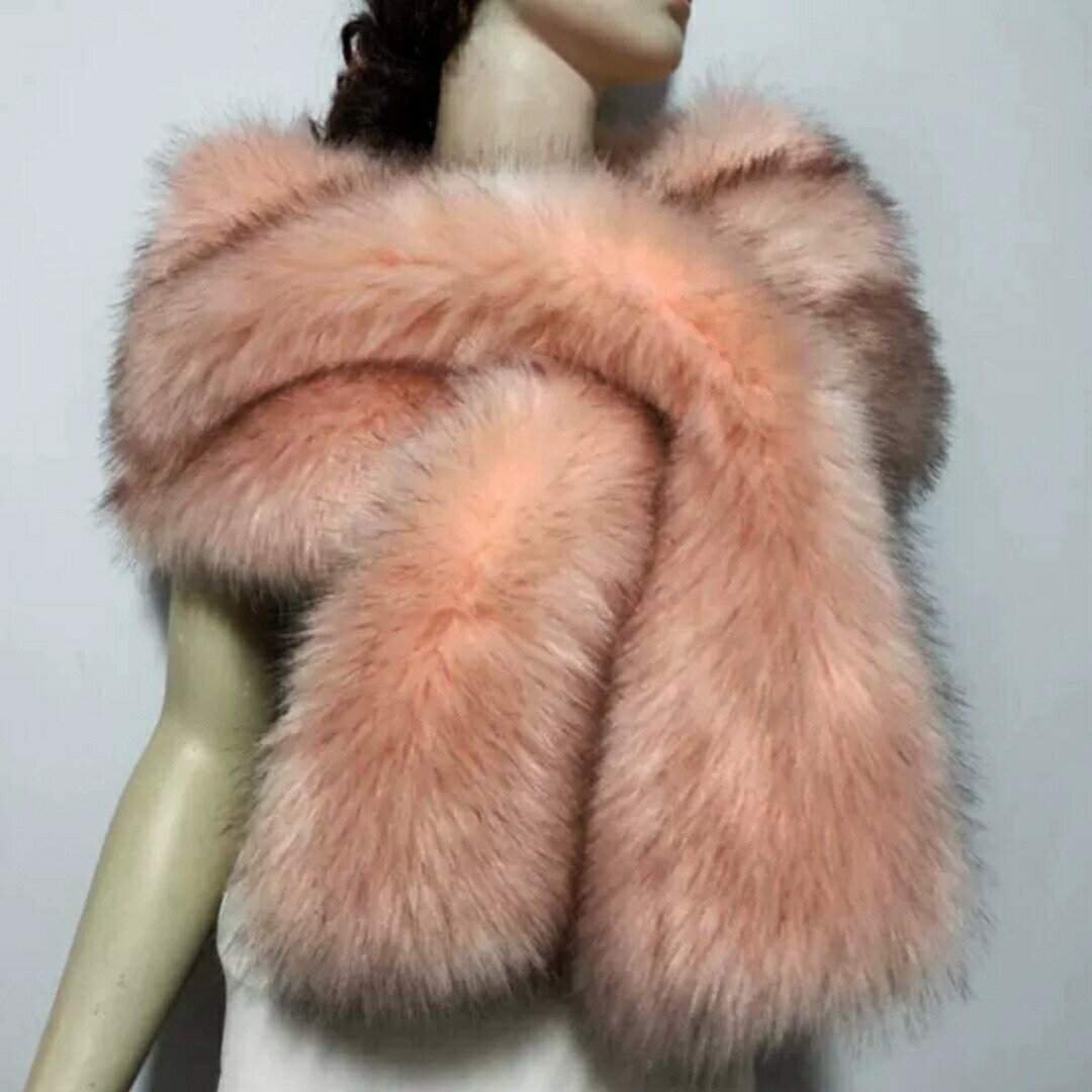 毛皮風ミンクケープ ．ファーショール ファーストール ポンチョ ボレロ ストール