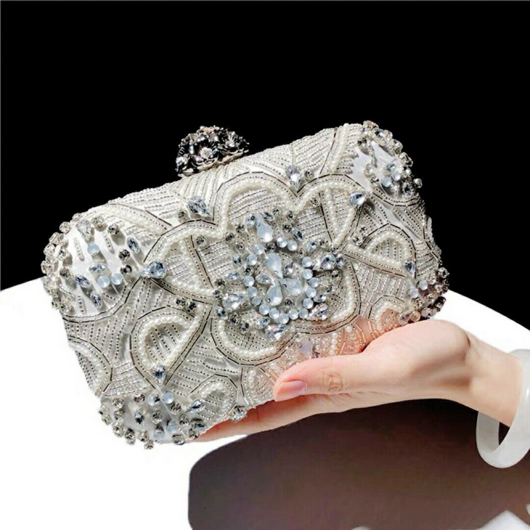 豪華パーティーバッグ キラキラ ストーンBAG 上品クラッチバッグ レディース