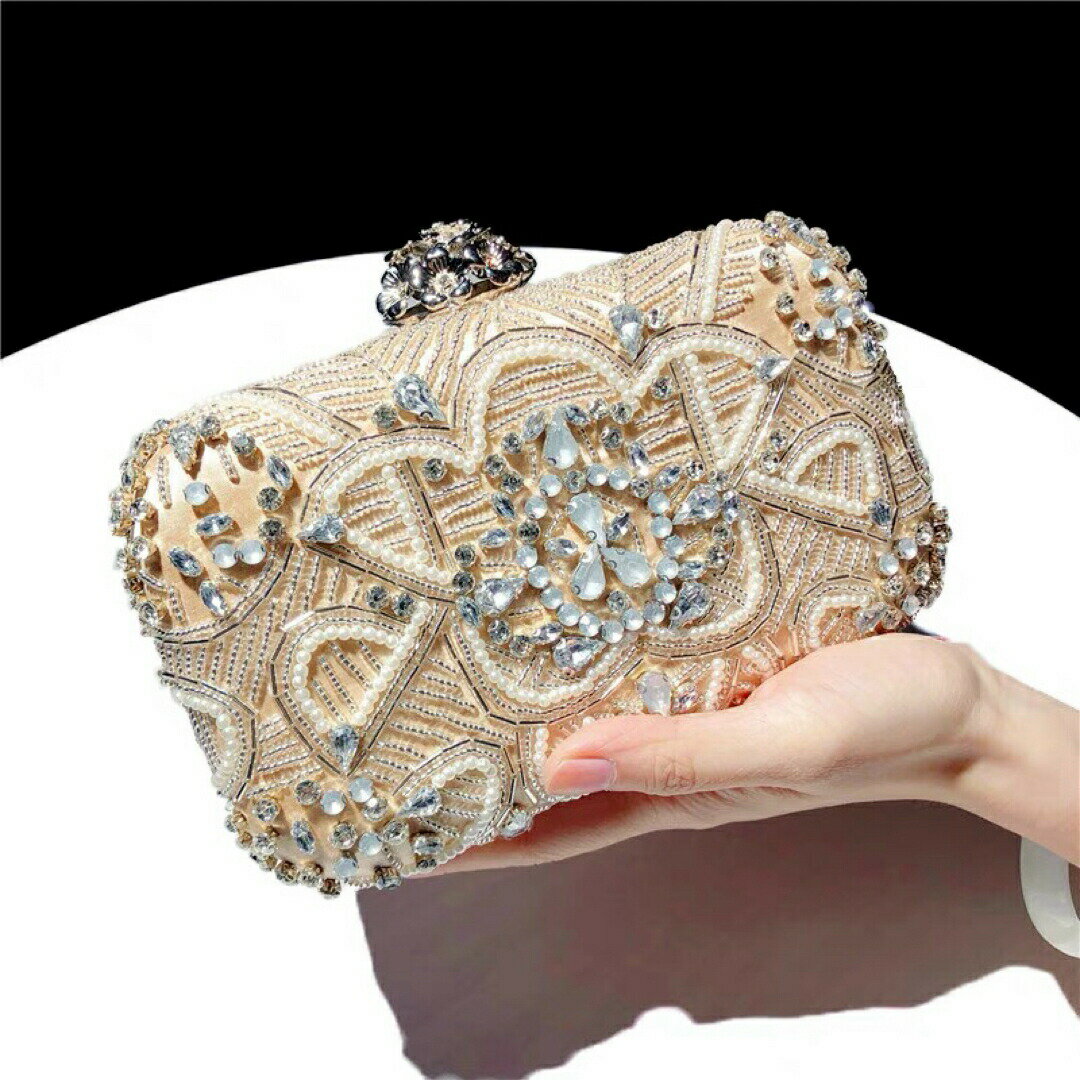 豪華パーティーバッグ キラキラ ストーンBAG 上品クラッチバッグ レディース