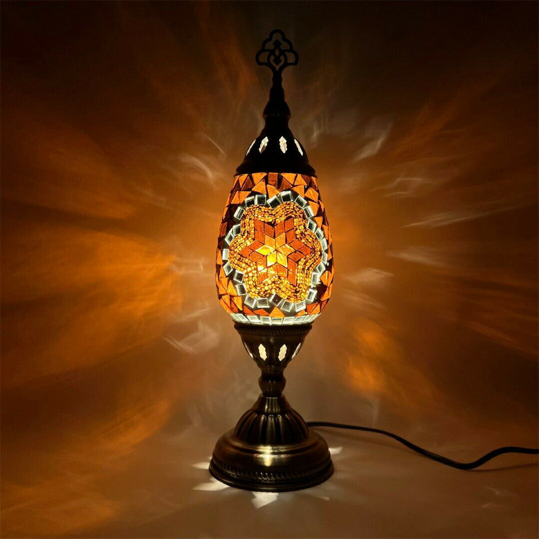 テーブルライト テーブルランプ ステンドグラストルコ卓上ランプ ガラス モザイク