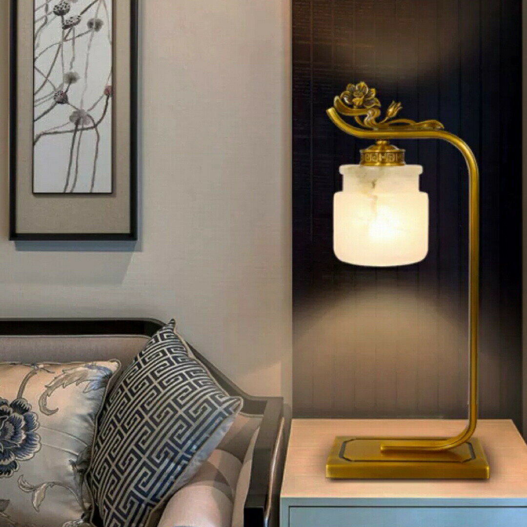 高級照明スタンドライト テーブルランプ デスクライト 卓上ステンド 大理石