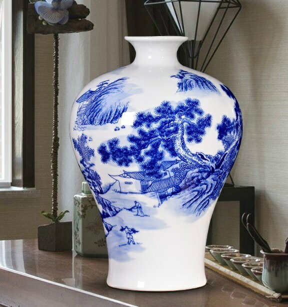 VA67-3花瓶 かびん 花器 花入れフラワーベース インテリア 雑貨 陶器(4.0)