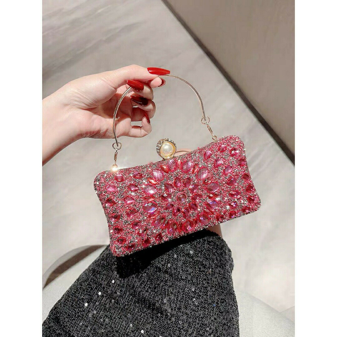 豪華パーティーバッグ キラキラ ストーンBAG -クラッチバッグ レディース