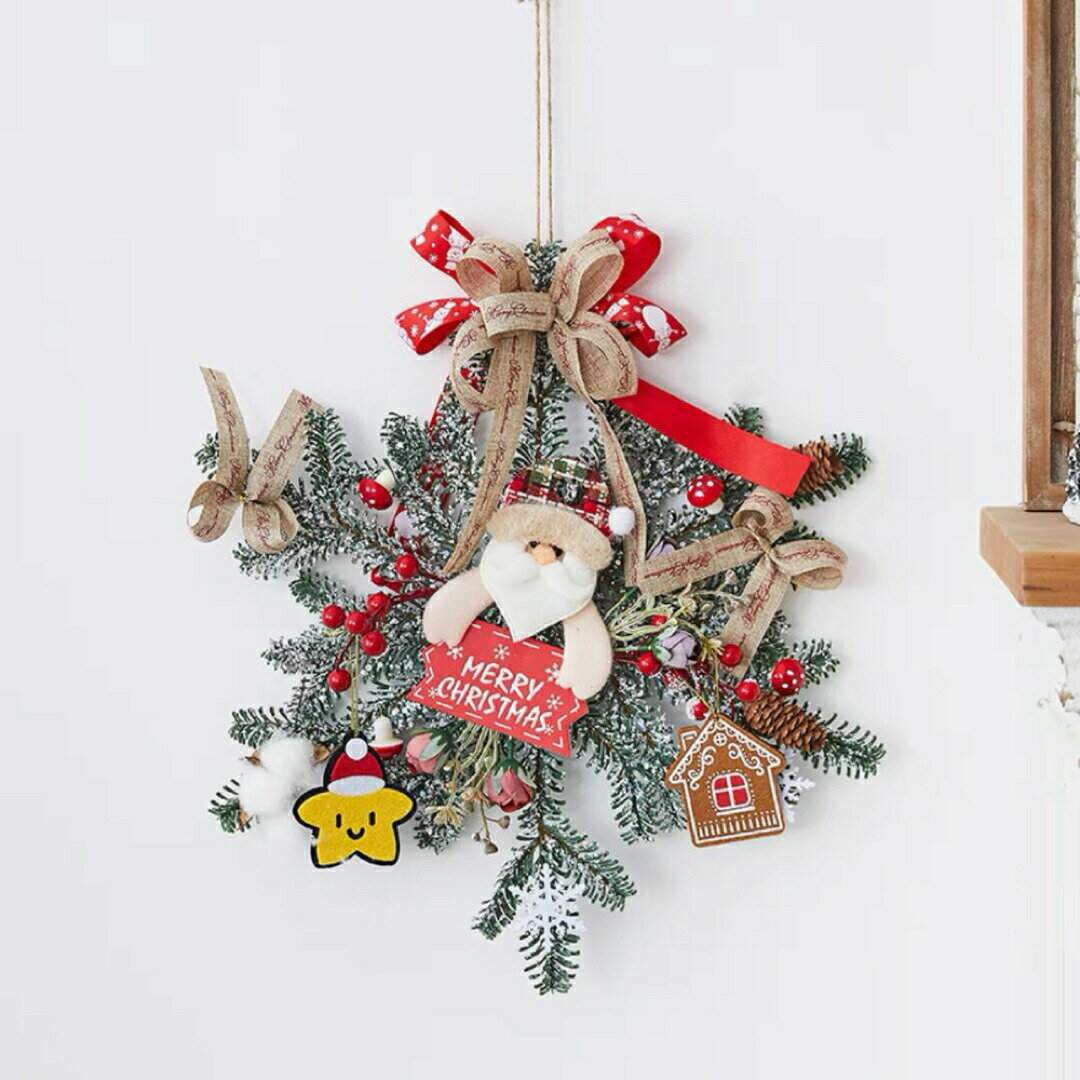 Other - クリスマスリース クリスマススワッグ　 壁飾り 人工造花 デラックスリース
