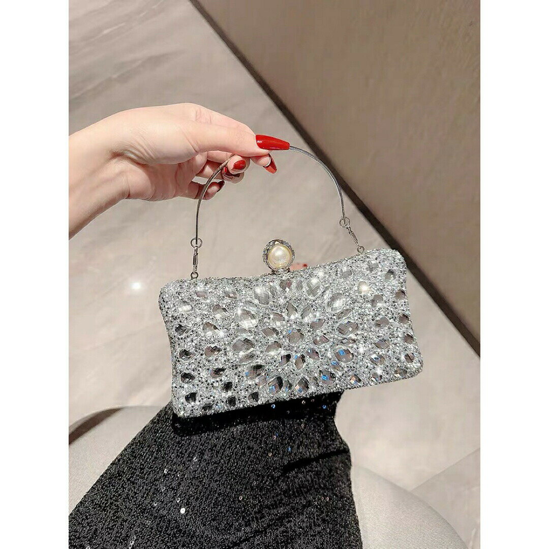 豪華パーティーバッグ キラキラ ストーンBAG -クラッチバッグ レディース