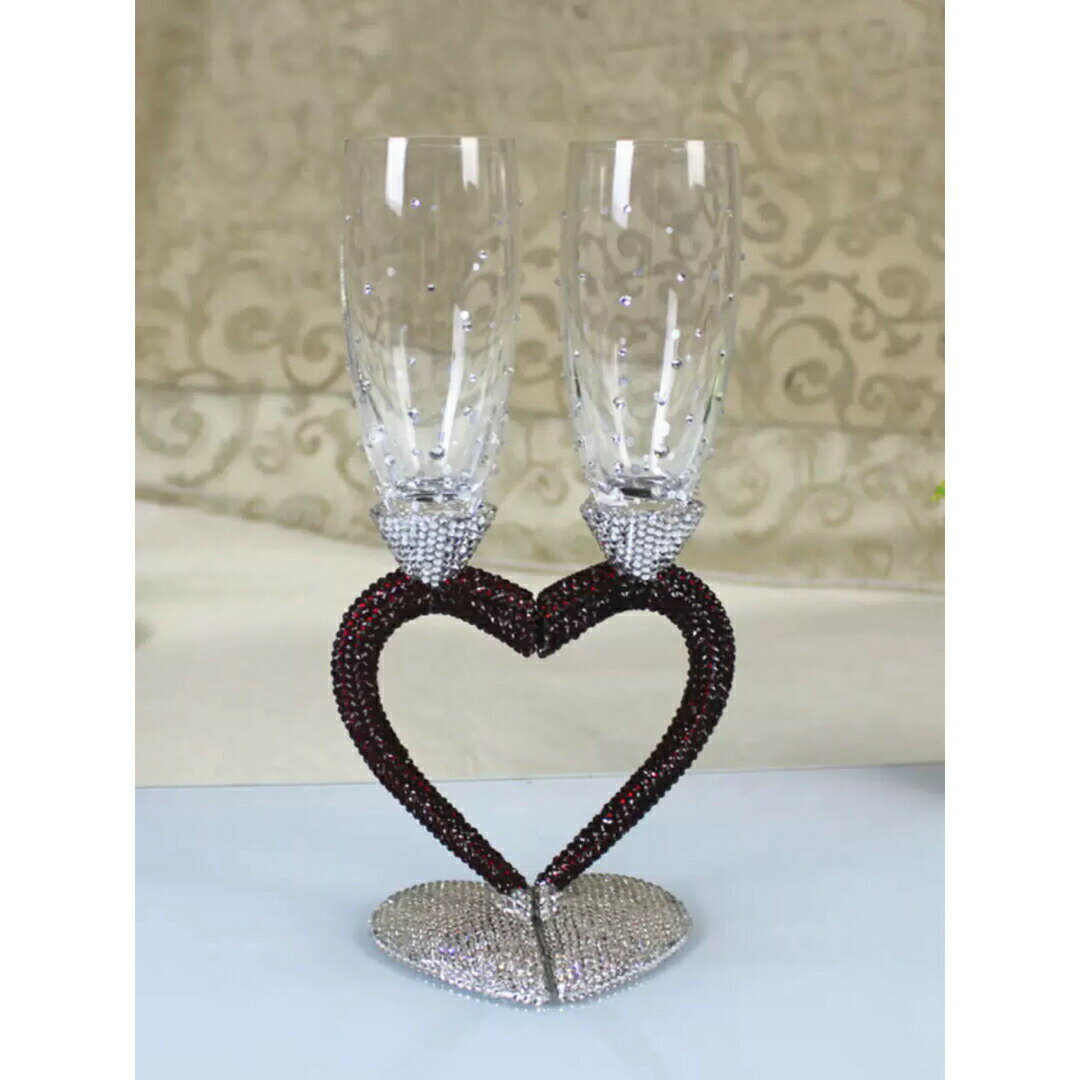 高級感ワイングラス ペア★レア シャンパン グラス キラキラ