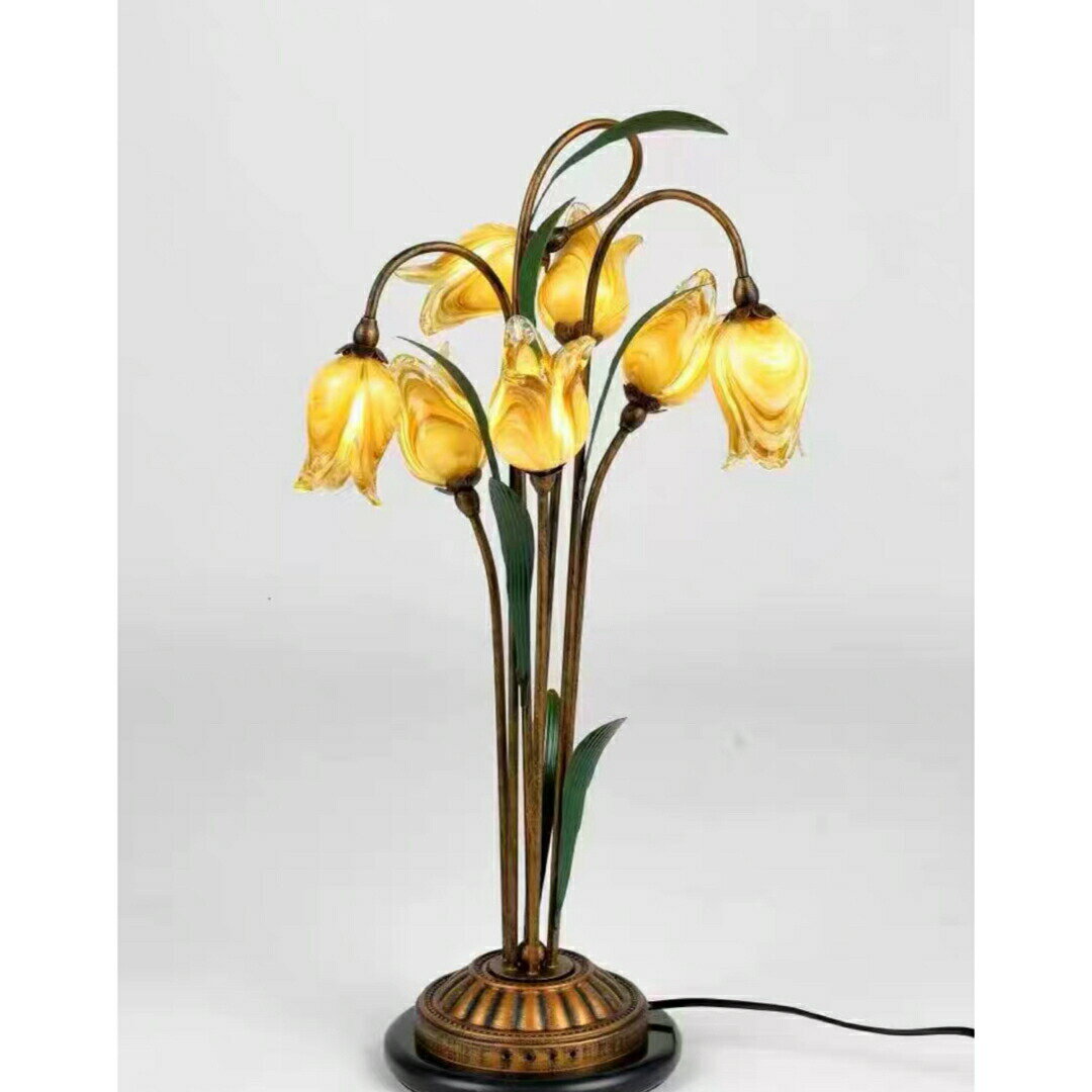 インテリア照明 テーブルスタンド 照明スタンド 卓上ステンド ．高級スタンド 花