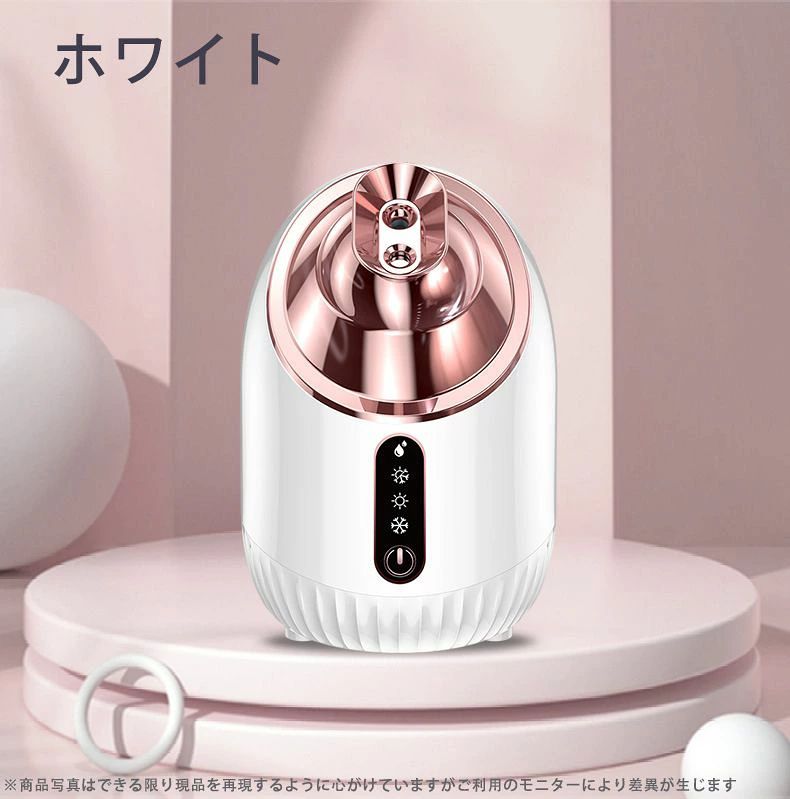 フェイススチーマー 皮膚科医が大注目の 濃密ナノミスト 温冷 スチーマー 美容 保湿 水道水OK たっぷりタンク 毛穴ケア 美容家電