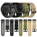 人気 コンパチブル GARMIN専用 戦術スタイルナイロンキャンバス腕時計バンド QuickFit 22mm/26mm ナイロンアウトドア時計バンド 防水 防汗 腕時計交換ベルト(2)