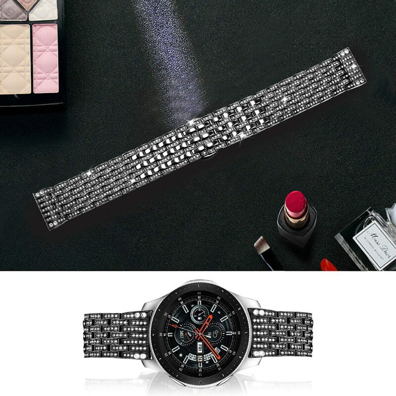 新登場 七珠レディースダイヤモンド時計バンド ベルト20mm/22mm 蝶状時計ボタン 綺麗ダイヤモンド付き ..