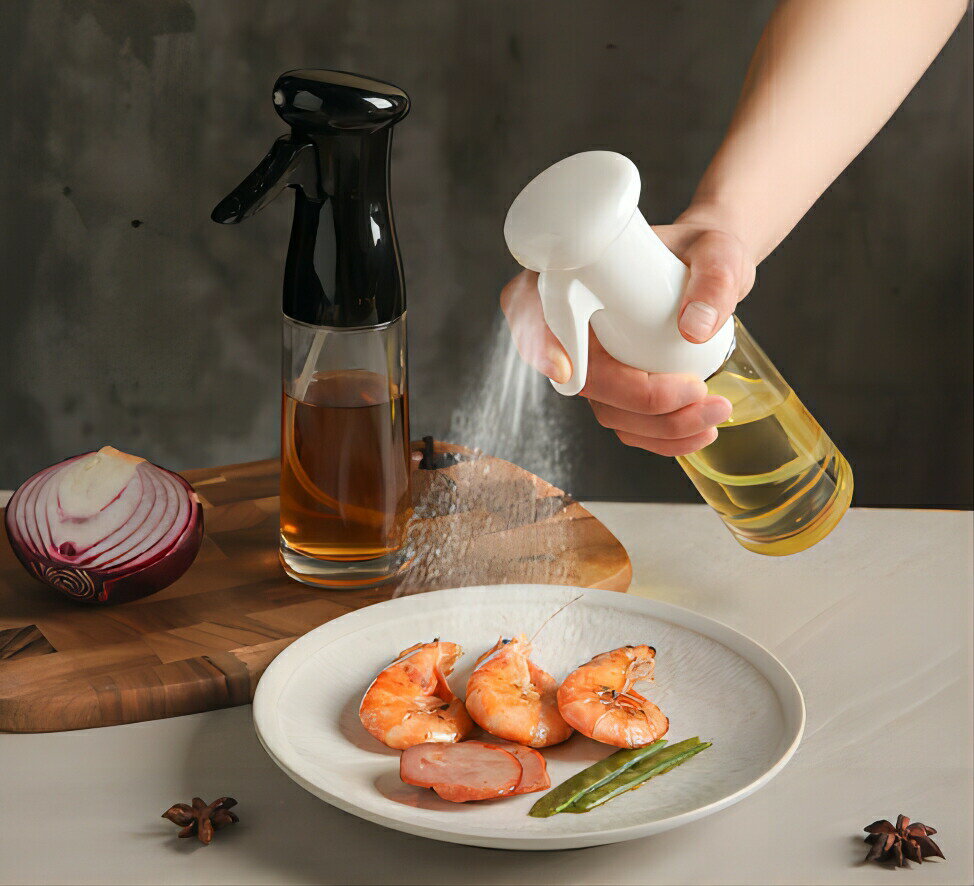 単個/2個セット スプレーボトル 調味料入れ 油入れ 透明可視 調味料 香辛料 醤油 お酢 ビネガー オイル..