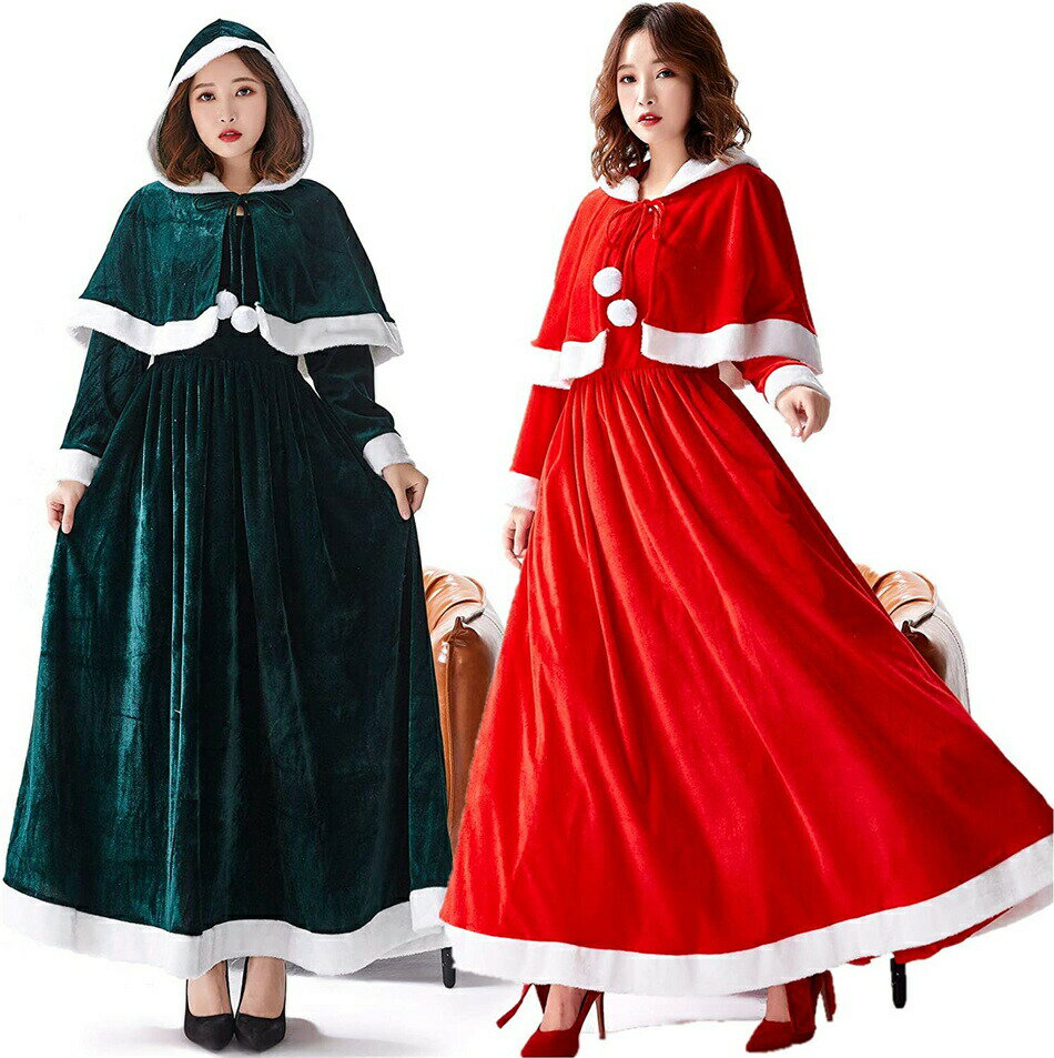 【S-L セット】クリスマス cosplay 服装 飾り パーティー 装飾 サンタ コスプレ 女性 可愛い サンタコス 仮装 セクシー サンタクロース 衣装 コ...