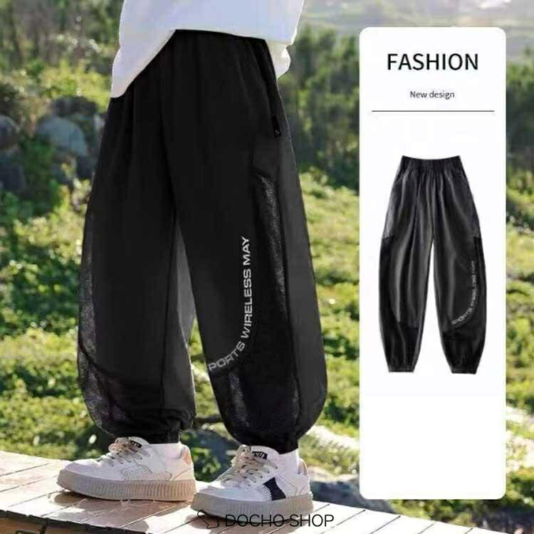 接触冷感 虫よけ ロングパンツ キッズ メッシュ 蚊よけパンツ 子供服 子ども服 キ...