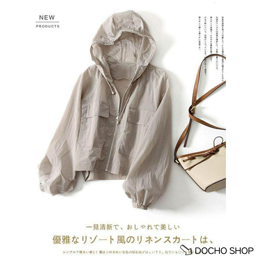 乐天商城 - マウンテンパーカー レディース 夏 薄手 シアージャケット UVカット 軽量 ジップアップ パーカー 羽織り 冷房対策 ゆったり おしゃれ
