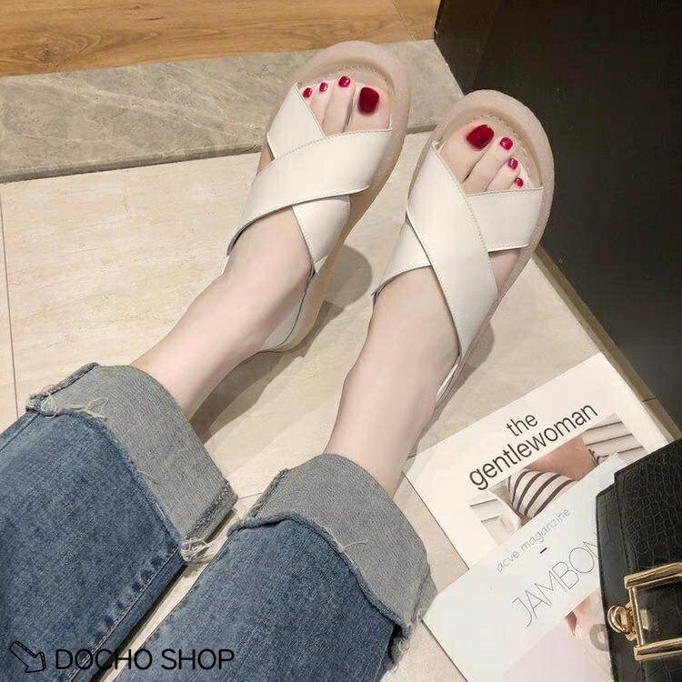 乐天商城 - サンダル レディース 夏 革フラットサンダル ペタンコサンダル クロス ママサンダル フラット ミュール コンフォートサンダル 歩きやすい 美脚