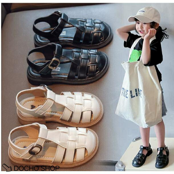 乐天商城 - サンダル キッズ 子供 女の子 男の子 軽量 水陸両用 アウトドア 痛くない 履きやすい 蒸れない つま先あり グルカ 軽い 無地 滑りにくい