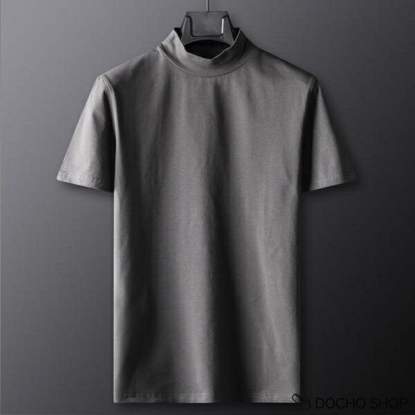 乐天商城 - ゴルフウェア メンズ ハイネック ゴルフウェア ハイネックtシャツ 夏 メンズ 半袖 Tシャツ 無地 ス カットソー スポーツ ティーシャツ
