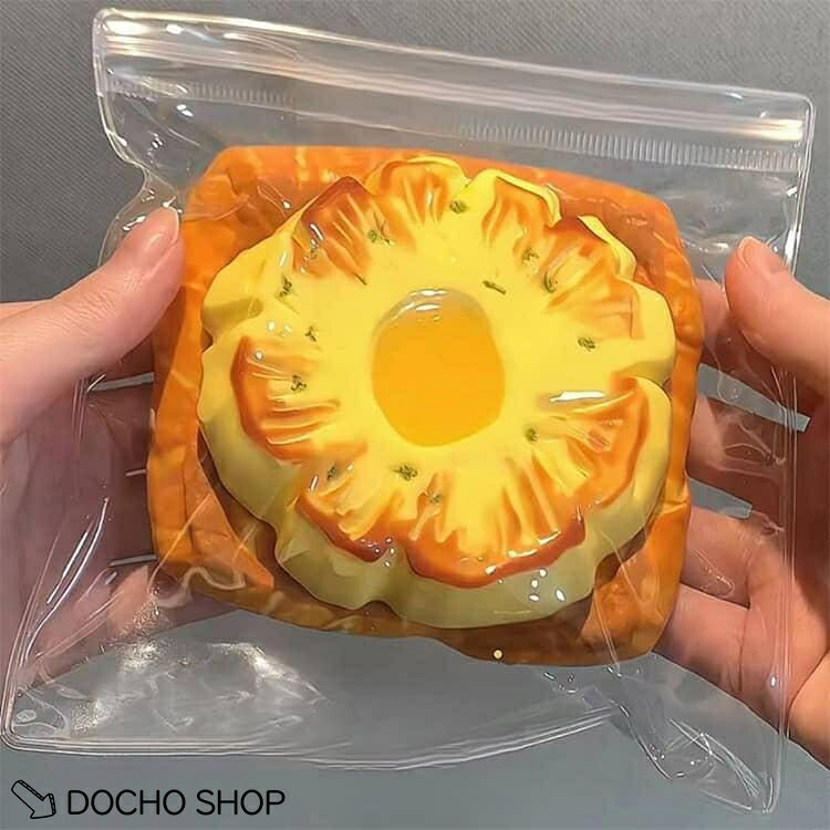 スクイーズ ストレス解消 おもちゃ キーホルダー もちもち 感覚トレーニング 低反発 スクイーズ トースト フィジェットトイ 癒しグッズ 柔らかい 握 dochoshop-10002320 DOCHOSHOP楽天市場店 サンプル画像2