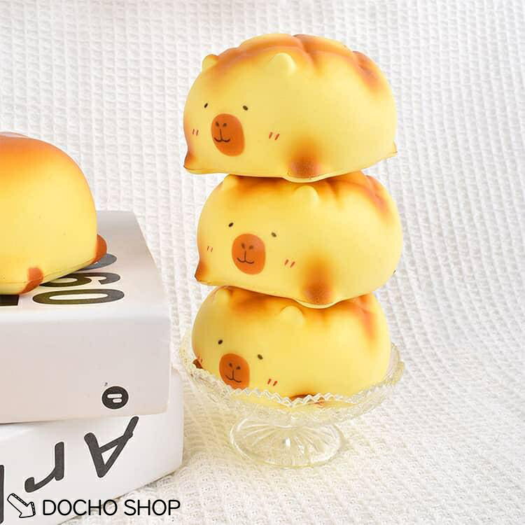 カピバラ 癒し 握って遊ぶ パンスクイーズ おもちゃ 感触 減圧 かわいい 面白い 握る キット ストレス解消 オシャレ もちもち 子供 こども 持ち dochoshop-10002599 DOCHOSHOP楽天市場店 サンプル画像3