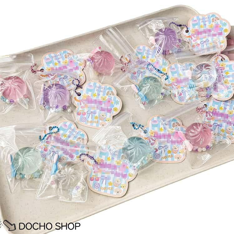 【楽天スーパーSALE】ミニスクイーズ スクイーズ キーホルダー 暇つぶし バッグチャーム もちもち 柔らかい もちとろ 可愛い おもちゃ 握る玩具 ストレス解消 シリコン dochoshop-10009108 DOCHOSHOP楽天市場店 サンプル画像2