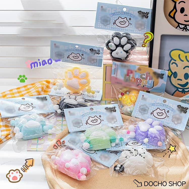 【楽天スーパーSALE】握る 3個セット スクイーズ玩具 ストレス解消 肉球 もちもち ネコ 癒し かわいい スクイーズ ふわふわ 感覚おもちゃ 3個セット Y2K デスク dochoshop-10009741 DOCHOSHOP楽天市場店 サンプル画像2
