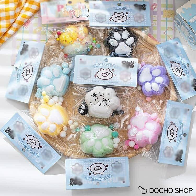 【楽天スーパーSALE】握る 3個セット スクイーズ玩具 ストレス解消 肉球 もちもち ネコ 癒し かわいい スクイーズ ふわふわ 感覚おもちゃ 3個セット Y2K デスク dochoshop-10009741 DOCHOSHOP楽天市場店 サンプル画像3